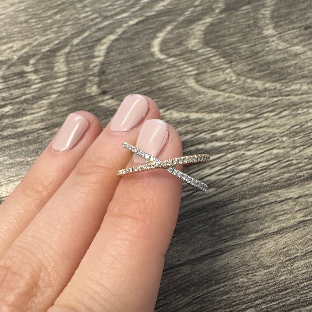 Bon Levy Stackable Crossover Ring, Size 4 - image 4